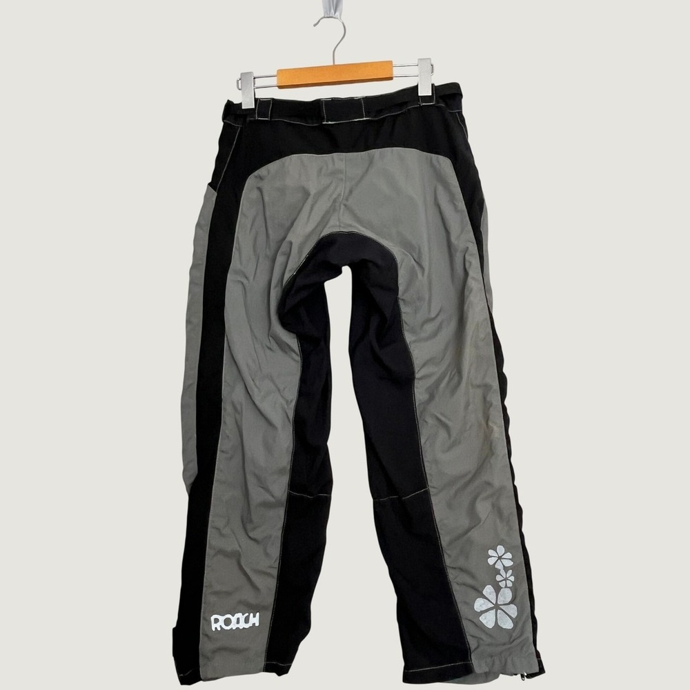 Roach MTB Mountain Bike Pants Gray Black Vintage Y2K Mens Large L - Picture 2 of 13